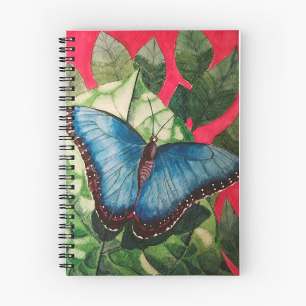 Item preview, Blue morpho butterfly watercolour painting  designed and sold by esvb.