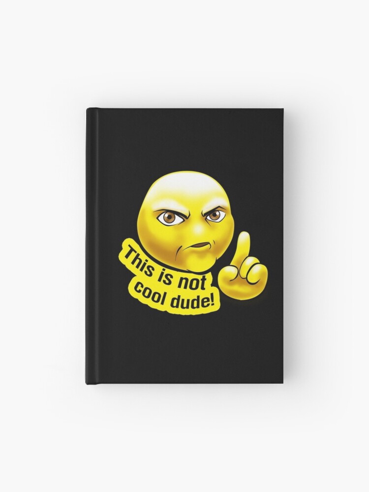 Cuaderno de tapa dura for Sale con la obra Cara de emoji triste