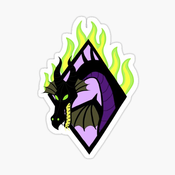 Maleficent Disney Villain Sticker mistress of All Evil Sleeping