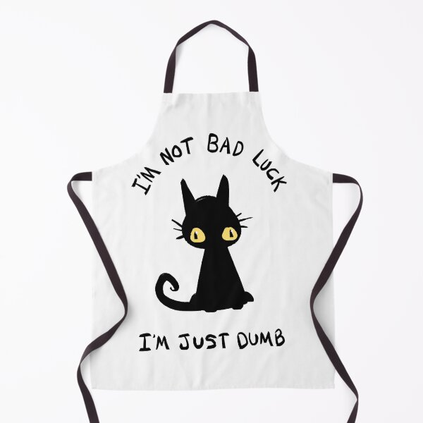 Item preview, I'm Not Bad Luck Black Cat designed and sold by BobbyMillsArt.