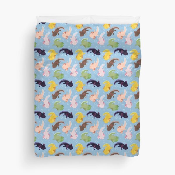 Axolotl Pattern Duvet Cover