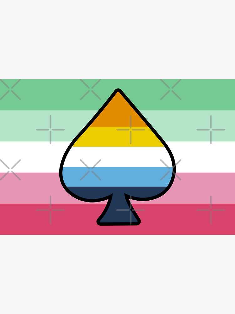 Aroace And Abrosexual Pride Flag With Ace Of Spades Sticker For Sale By Lunyssa Redbubble 4018