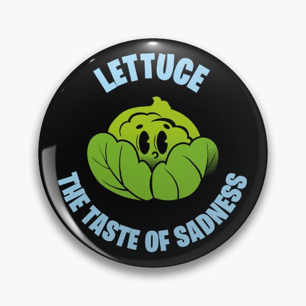 Item preview, Lettuce The Taste Of Sadness, vegan designed and sold by retrippy.
