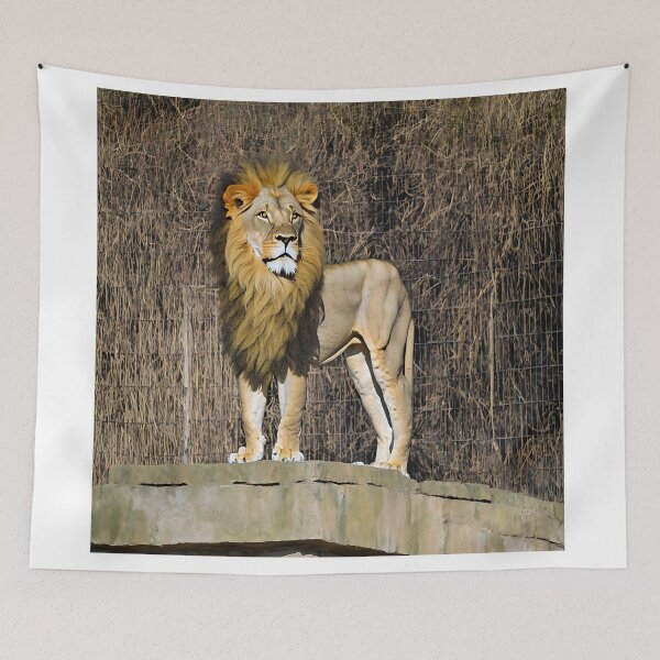 Item preview, Lion Standing on stone bridge  designed and sold by David-Howells.