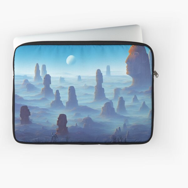 Moai Emoji Laptop Sleeves for Sale