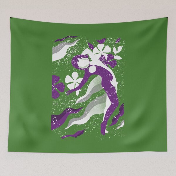 Item preview, Abstract Female Silhouette in Suffragette Colours designed and sold by GrumpyFella.