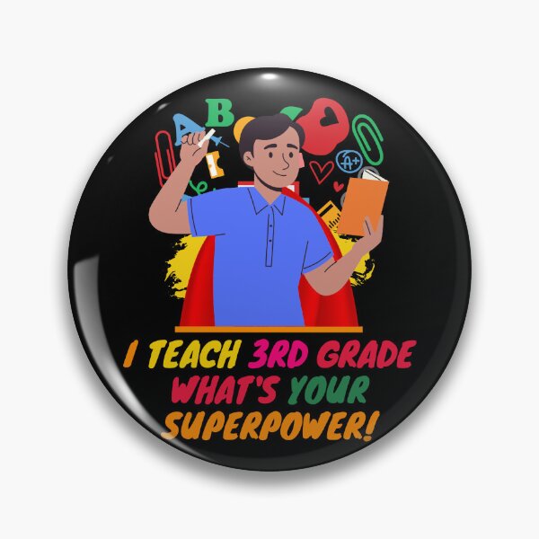 Item preview, I Teach 3rd Grade Teacher Superhero designed and sold by superteachers.