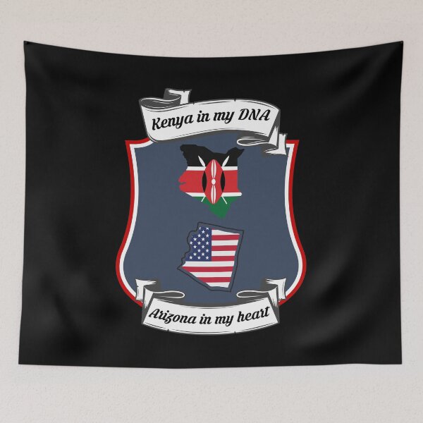 Item preview, Kenya in my DNA, Arizona in my heart Heritage designed and sold by Tony ⭐⭐⭐⭐⭐.