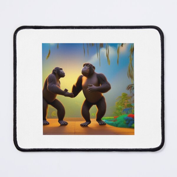 Item preview, Very Happy Gorillas.  Dancing Animals designed and sold by LeanDesigns.