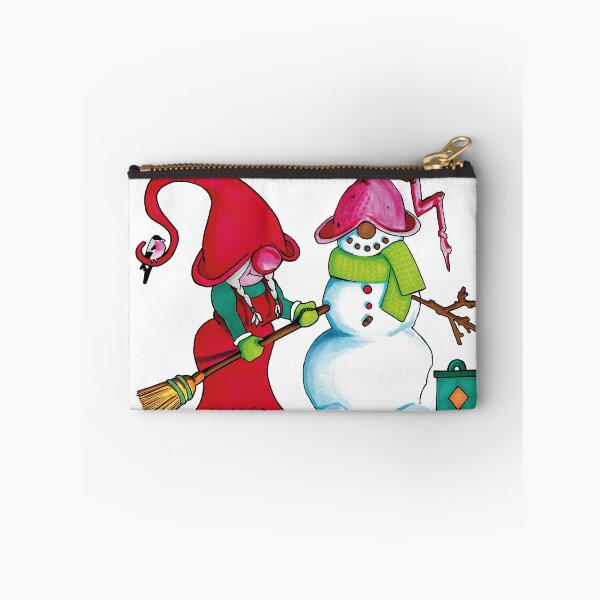 Item preview, Female Christmas Gnome Building A Snowman designed and sold by JulieSpriddle.