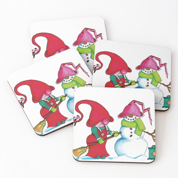 Item preview, Female Christmas Gnome Building A Snowman designed and sold by JulieSpriddle.