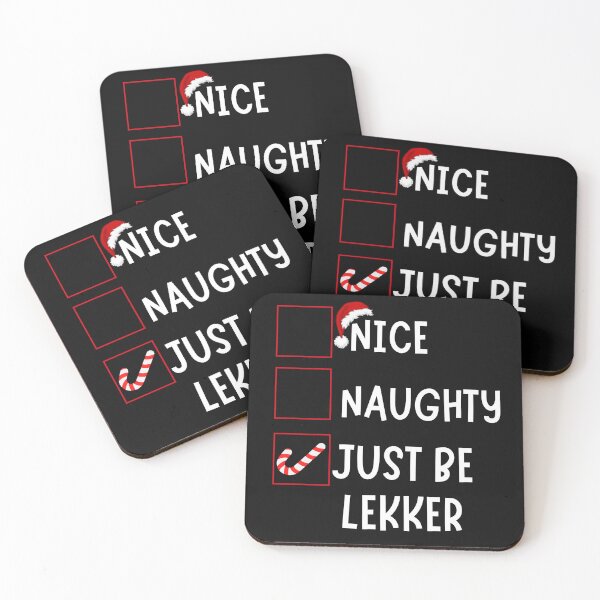 Item preview, Nice Naughty Just Be Lekker Christmas - Funny South African Christmas list  designed and sold by Huesoffun.