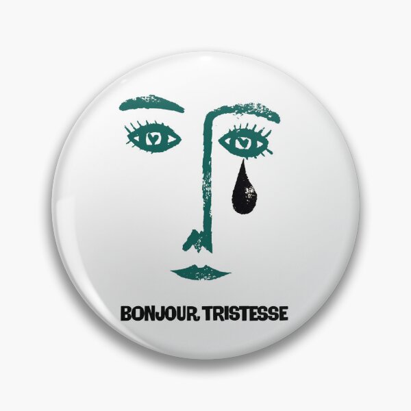 Item preview, Face with a tear, Bounjour Tristesse poster, Hello Sadness 1954 by Otto Preminger designed and sold by magarigaveras.