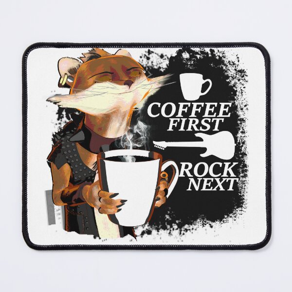 Item preview, Coffee First, Rock Next w/ Wendel designed and sold by NicholasGalarza.