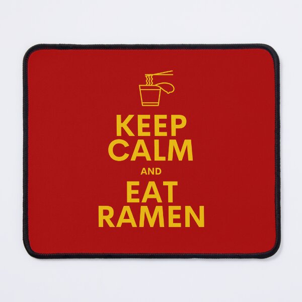 Item preview, Keep Calm and Eat Ramen - Inflation meme - Great Recession 2.0 (Yellow on red) designed and sold by MillennialMemer.