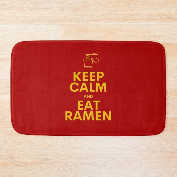 Item preview, Keep Calm and Eat Ramen - Inflation meme - Great Recession 2.0 (Yellow on red) designed and sold by MillennialMemer.