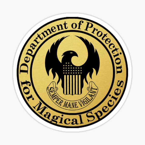 Département de protection des espèces magiques (COMPLET) Sticker