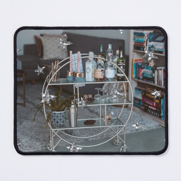 Item preview, Stars and Bar Cart Apartment Decor designed and sold by Femme Pastel Collective.