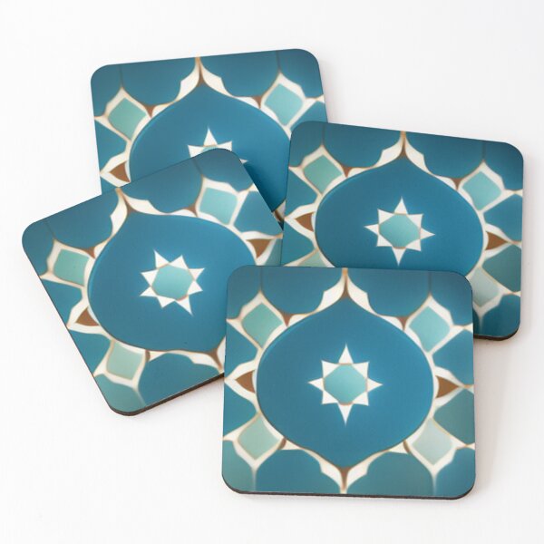 Item preview, blue mosaic of ancient Arab Islamic architecture / piece of art designed and sold by MaissaArt.