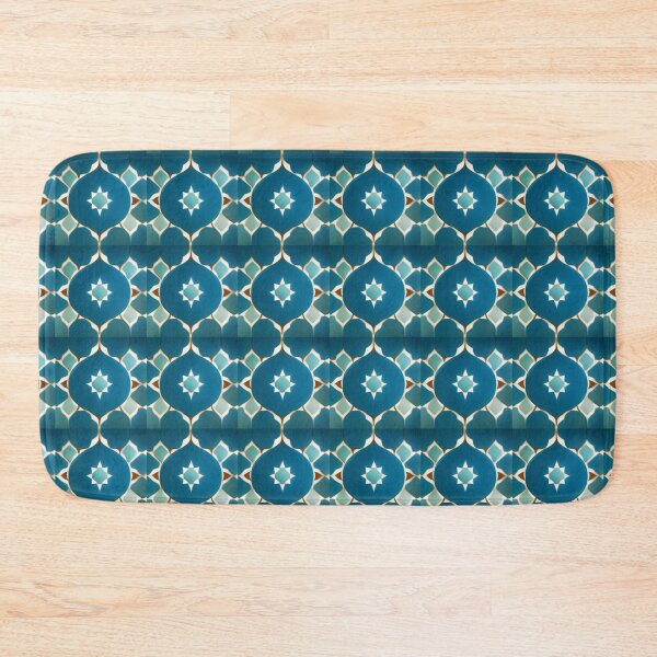 Item preview, blue mosaic of ancient Arab Islamic architecture / piece of art designed and sold by MaissaArt.