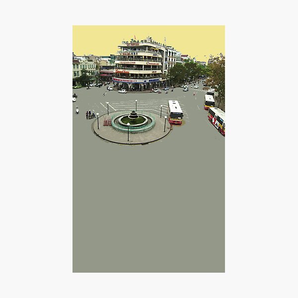 hanoi roundabout Photographic Print