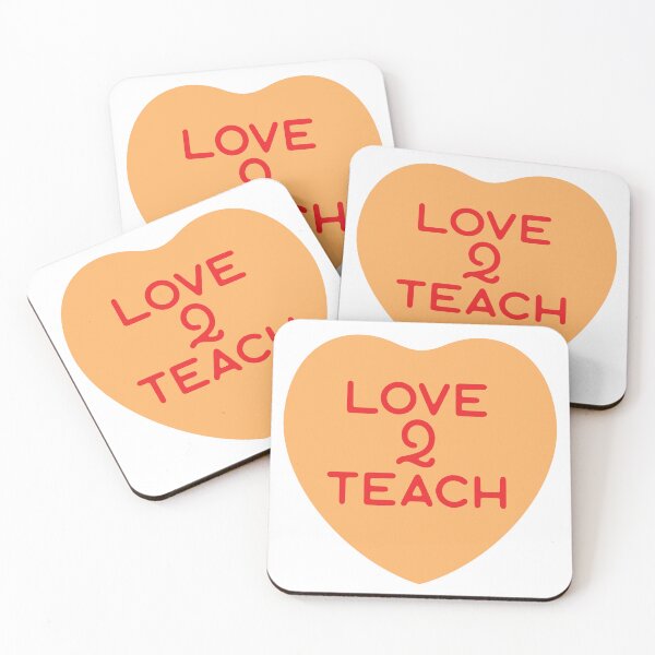 Item preview, Love 2 Teach - Conversation Hearts Valentine Teacher designed and sold by MarkFiveDesign.