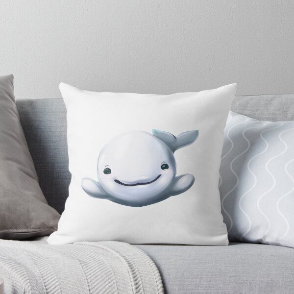 Item preview, Very Cute Beluga Whale.  Kawaii Animals designed and sold by LeanDesigns.