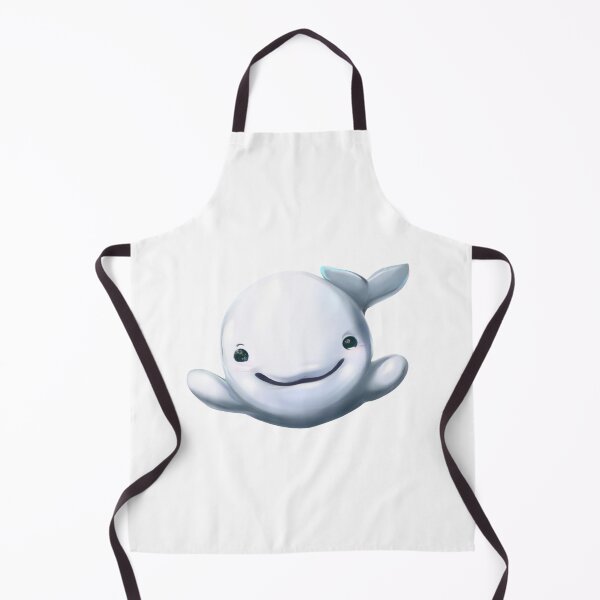 Item preview, Very Cute Beluga Whale.  Kawaii Animals designed and sold by LeanDesigns.