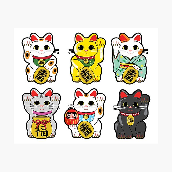 Lucky Cat / Maneki Neko Photographic Print