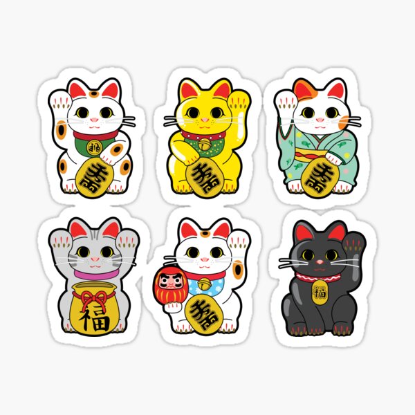 Lucky Cat Stickers for Sale | Redbubble