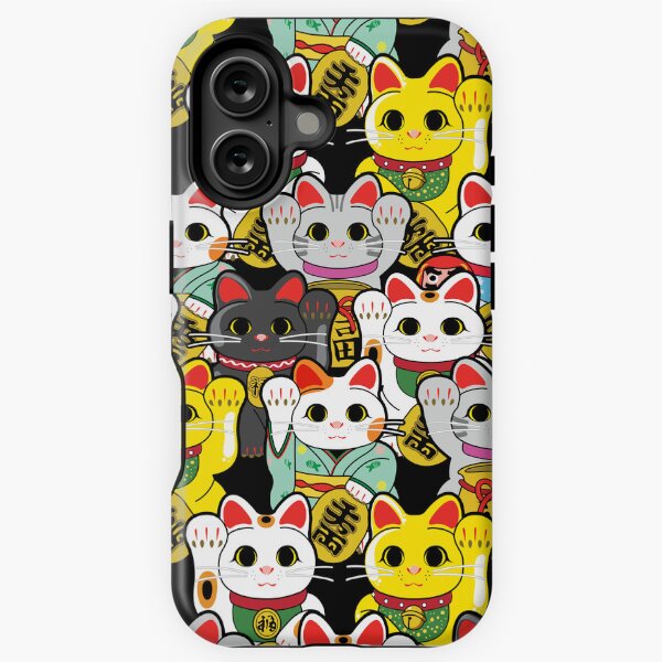 Vista previa del artículo con la obra «Lucky Cat / Maneki Neko», diseñado y vendido por StudioMarimo.
