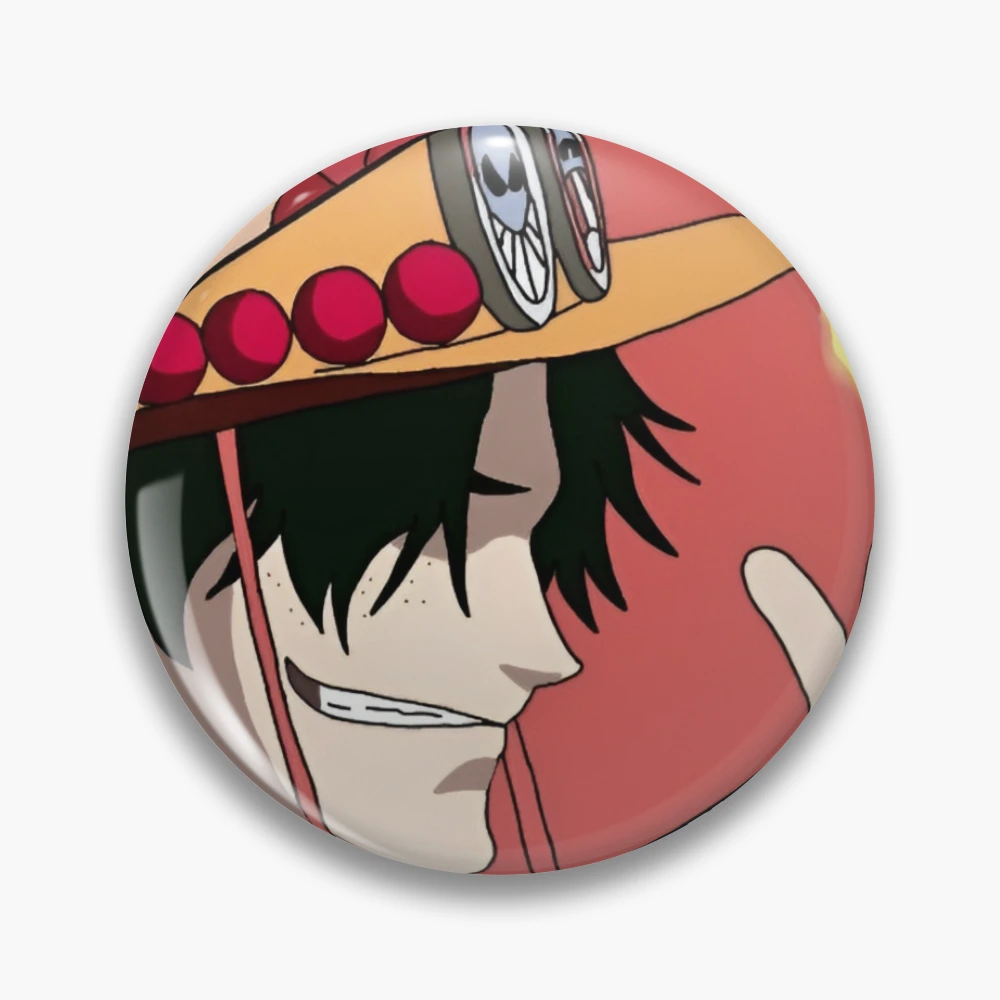 Anime ONE PIECE / Portgas·D· Ace Metal Enamel Badge Backpack