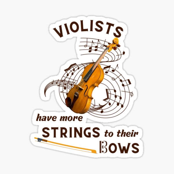Funny Viola design for violist Sticker