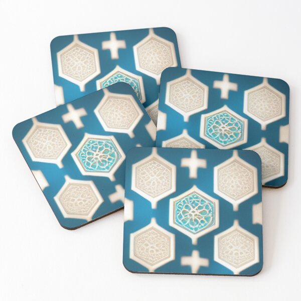 Item preview, blue mosaic of ancient Arab Islamic architecture / piece of art designed and sold by MaissaArt.