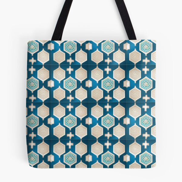 Item preview, blue mosaic of ancient Arab Islamic architecture / piece of art designed and sold by MaissaArt.