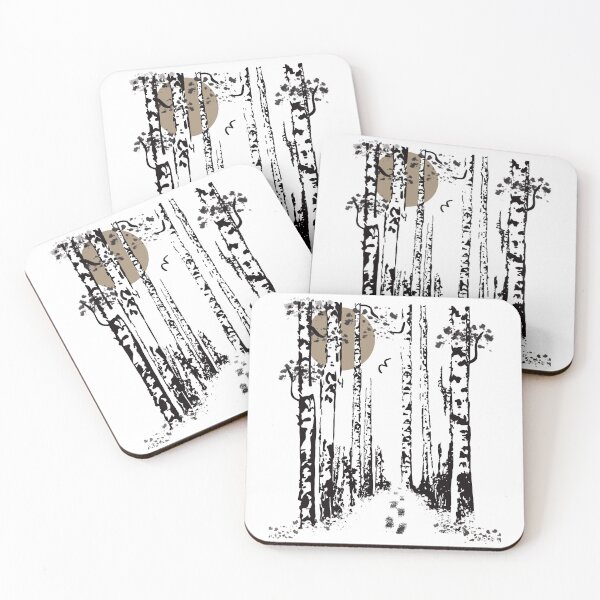Item preview, Birch forest in winter designed and sold by gardentree.
