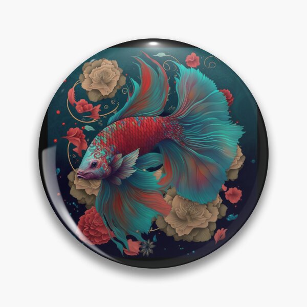 Item preview, Floral Bettafish designed and sold by BloodRubyz.