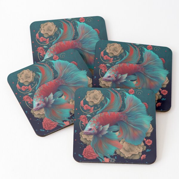 Item preview, Floral Bettafish designed and sold by BloodRubyz.