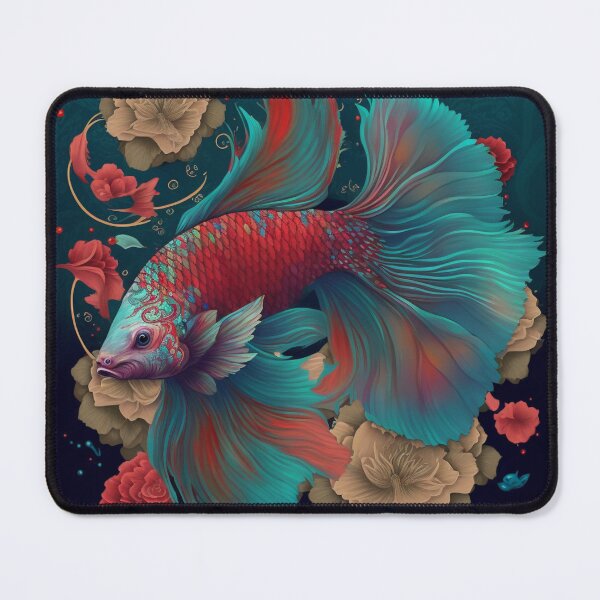 Item preview, Floral Bettafish designed and sold by BloodRubyz.