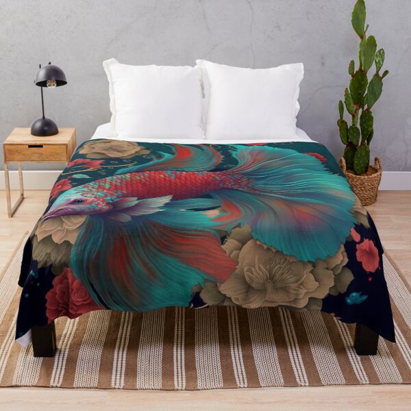Item preview, Floral Bettafish designed and sold by BloodRubyz.