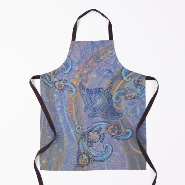 Item preview, Tribal Manta Ray And Turtles Ocean Spray Watercolor 3500 designed and sold by sunnthreads.