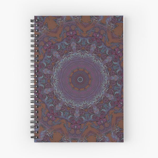 Item preview, Purple Dragon on Brown Kaleidoscope  designed and sold by FlutterKatArts.