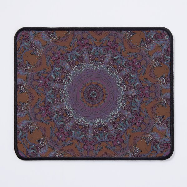 Item preview, Purple Dragon on Brown Kaleidoscope  designed and sold by FlutterKatArts.