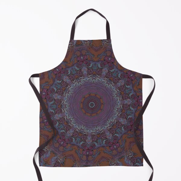 Item preview, Purple Dragon on Brown Kaleidoscope designed and sold by FlutterKatArts.