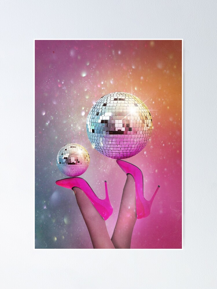 Disco Ball Pink Party - Mark Ashkenazi Canvas Art Print ( Decorative Elements > Disco Balls art) - 12x12 in