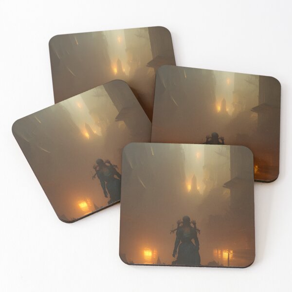 Item preview, Warrior walking through the city  designed and sold by Rhomeart77.