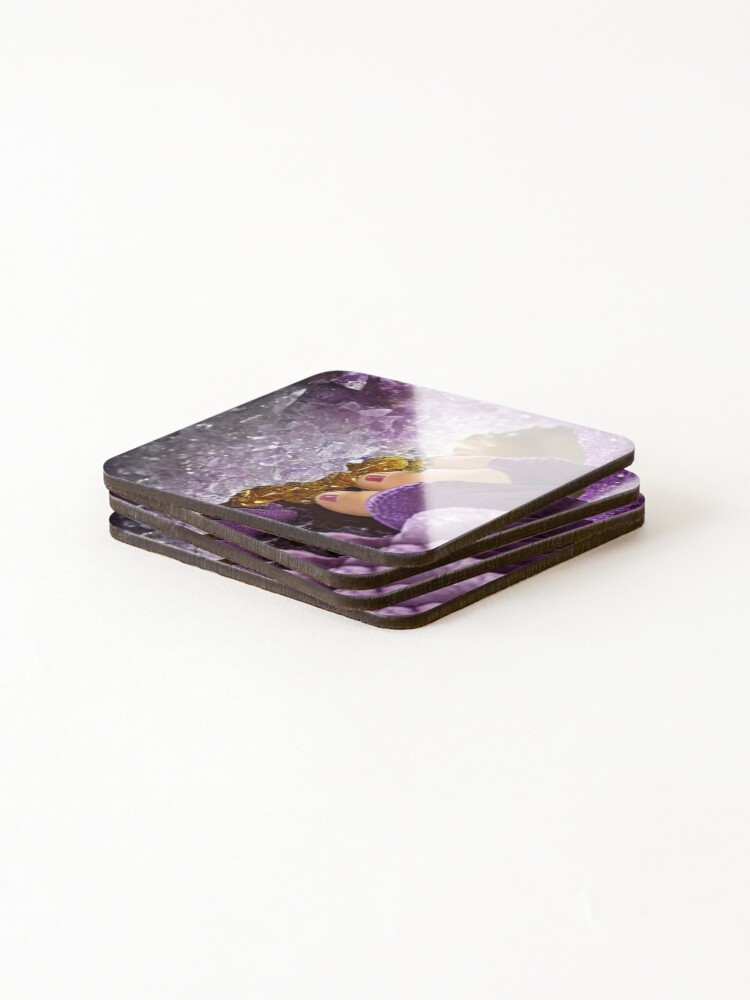 Thumbnail 4 of 5, Coasters (Set of 4), Crystal Splendor designed and sold by Sub-Ruminations.