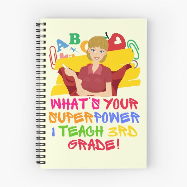 Item preview, What's Your Superpower Third Grade Teacher Appreciation designed and sold by superteachers.
