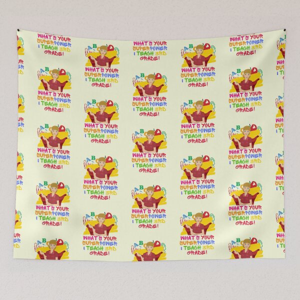 Item preview, What's Your Superpower Third Grade Teacher Appreciation designed and sold by superteachers.
