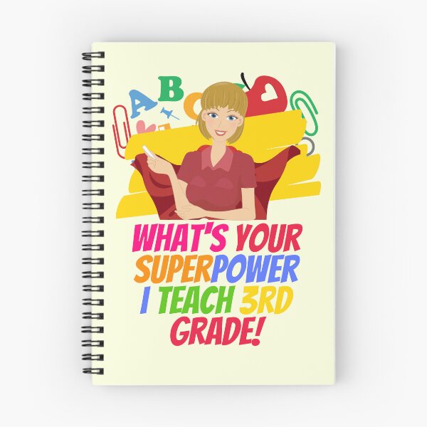 Item preview, superhero Third Grade Teacher Appreciation designed and sold by superteachers.